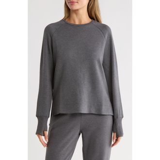 Balance Collection Kamari Texture Pullover in Heather Black at Nordstrom Rack, Size X-Small