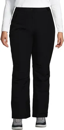 Lands End Plus Size Squall Waterproof Insulated Snow Pants in Black at Nordstrom, Size 1X