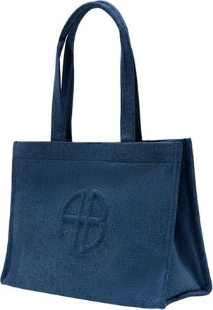 Anine Bing Womens Lara Tote Blue Cotton