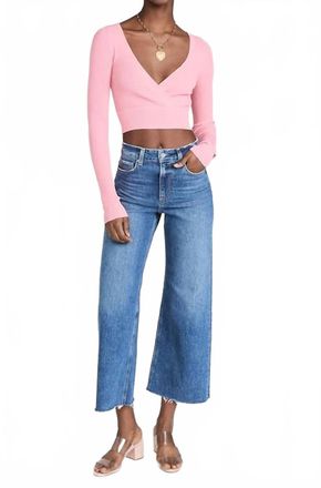 Paige Anessa Wide-Leg Jeans In Blaine/blue
