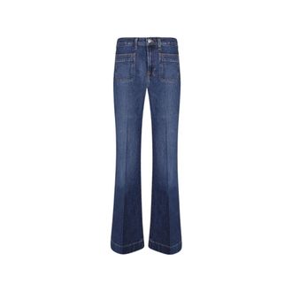 7 For All Mankind Modern Dojo Patch Pocket Jeans - Dames - Jeans - Blauw - Maat: W27 Katoen