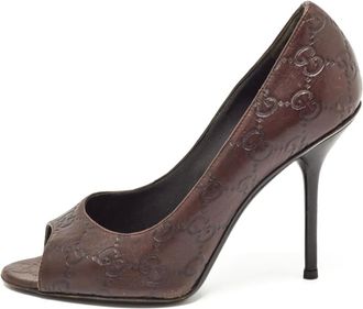 Gucci Pumps Guccissima 100mm - Marrone