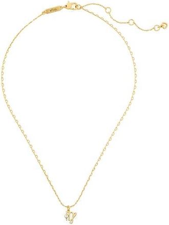 Kate Spade New York WhatS Your Sign Virgo Mini Pendant Womens Necklace Clear/Gold, Brass/Cubic Zirconia