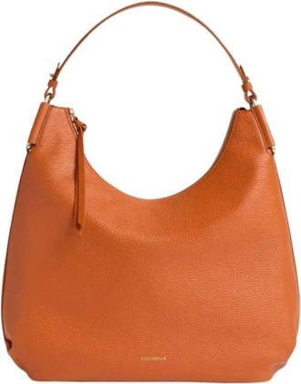 Coccinelle Shoulder Bags, female, Orange, Size: ONE SIZE Rebekka Medium