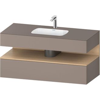 Duravit Qatego Lavabo Encastrado Con Base De Lavabo Consola, - Duravit
