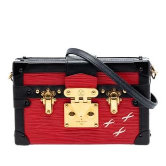 Louis Vuitton Pre-owned Petite Malle - Dames - Pre-owned - Rood - Maat: ONE Size Leer