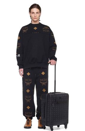 MCM Ottomar Trolley in Visetos in Black at Nordstrom, Size Small