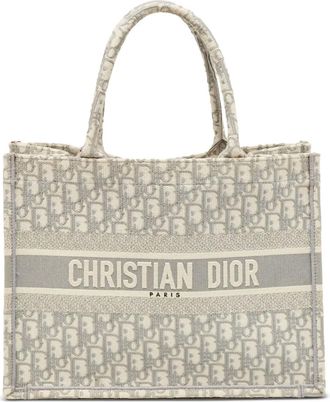 Dior Borsa tote Book con monogramma - Grigio