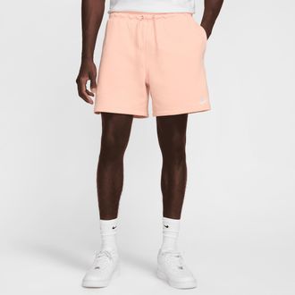 Nike Mens Club French Terry Flow Shorts in Pink | FN3520-664