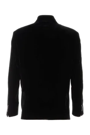 Giorgio Armani Velvet Blazer - Black