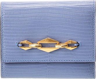 Jimmy Choo London Marinda Lizard-Embossed Leather Card Case