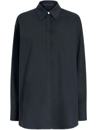 Proenza Schouler Addy shirt - women - Cotton/Elastane - 6 - Black