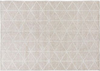 Maisons du monde Alfombra reversible tejida de estilo escandinavo con motivos gr&aacute;ficos 160x230