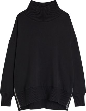 Varley Barker High-neck Stretch-jersey Sweatshirt - Black - Xxs (UK4 / Xxs)