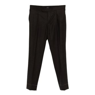 Brioni Suit Trousers, male, Brown, Size: 2XL Tailored Trousers