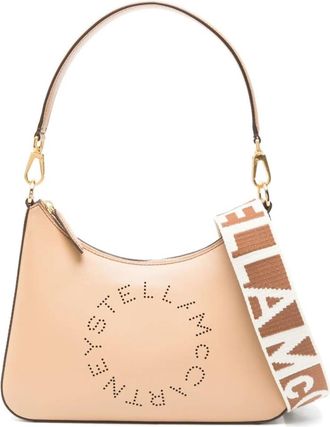 Stella McCartney Beige Logo Shoulder Bag