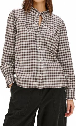 Rails Alanna Button Down Shirt In Choc Chip