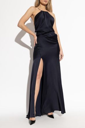 Victoria Beckham Off-shoulder Dress, Womens, Navy Blue
