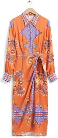 & Other Stories Clarissa Long Sleeve Dress in Purple/orange at Nordstrom Rack, Size 10