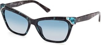Guess GU7840 89W Womens Sunglasses Blue Size 57