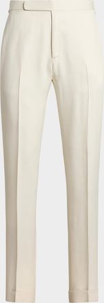 Ralph Lauren Purple Label Mens NM X RL Gregory Handmade Silk Trousers