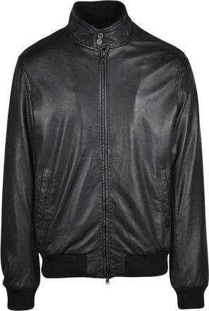 Mabrun Heren, Jassen, Zwart, Maat: 2XL Leer