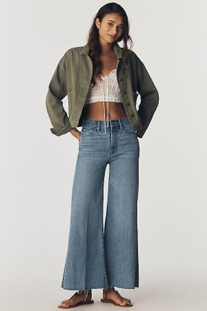 Frame Denim Le Palazzo High-Rise Crop Wide-Leg Jeans