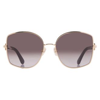 Ferragamo Blue Butterfly Ladies Sunglasses SF304SN 738 58