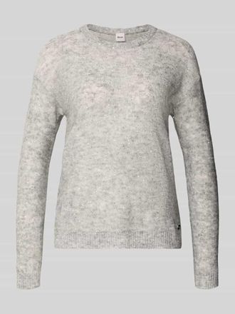 Brax Brax Strickpullover aus Woll-Mix mit Alpaka-Anteil Modell Lesley in Mittelgrau, Gr&ouml;&szlig;e 42