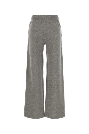 Polo Ralph Lauren Womens Melange Grey Cotton Blend Joggers 004 Exterior: Polyester Pantaloni Trousers