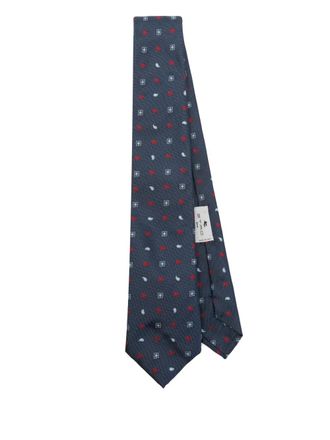 Etro silk tie - men - Silk - One Size - Blue