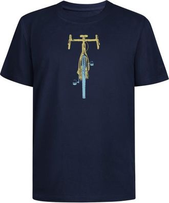 Greenbomb Bike Front Stamp Fusion T-Shirt T-Shirt f&uuml;r Herren | blau