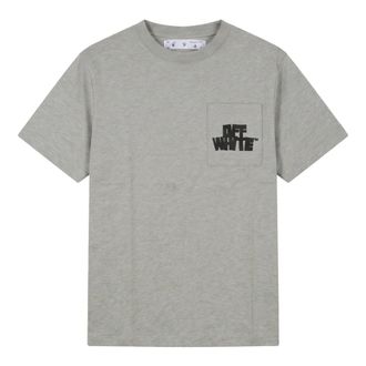 Off-white Chalk Arrow Fit Tee - male - Off White - T-Shirts - Gray - 2XL - Tops