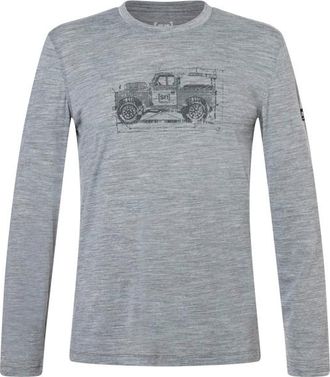 super.natural Willi L/S Merinoshirt f&uuml;r Herren | grau