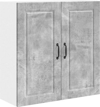 vidaXL Mueble De Cocina Con Estante Gris Concreto 80 X 31 X 80 Cm Vidaxl