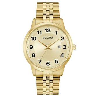 Bulova Classic Gold-tone Dial Mens Watch 97B240