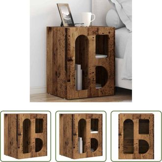 vidaXL vidaXL Comodino per camera da letto - Comodino Legno vecchio 40 x 35 x 50 cm Legno multistrato