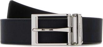 Burberry Printed Canvas Belt - male - Burberry - Belts - Black - 110 CM - Accessories