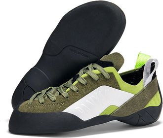 Generic Rock Climbing Shoes for Men - Rock Climbing and Boulder Shoes for Indoor Outdoor - Women Durable Rubber Climbing Shoe (Black Army Green,10.5)