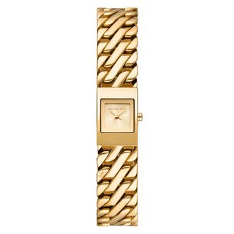 Michael Kors Gouden Darrington Horloge - Elegant en Functioneel - Dames - Horloges - Geel - ONE Size - Accessoires