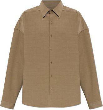 Entire studios Shirt met lange mouwen - Heren - Casual Overhemden - Beige - S - Katoen - Overhemden