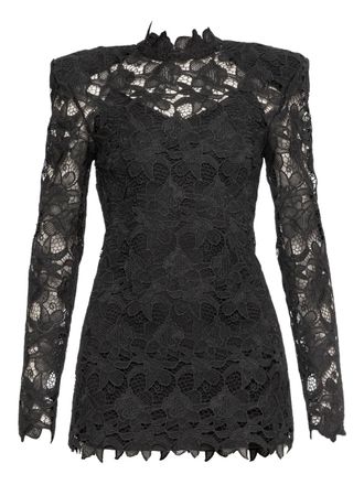 Nissa lace mini dress - Black