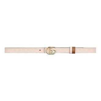Gucci (WMNS) Gucci 26 Reversible GG Marmont Thin Belt Pink 847132-AAFYB-5746