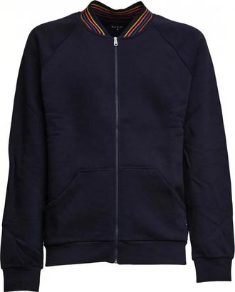 Paul Smith Zip-throughs - Heren - Vesten met rits - Blauw - S - Hoodies & sweatvesten