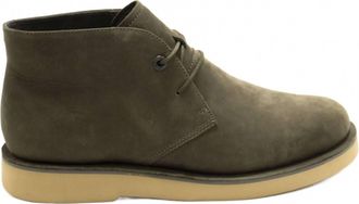 Camper Mens Tyre Lace-Up Ankle Boots In Dark Green