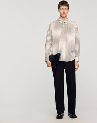 Sandro Striped cotton shirt