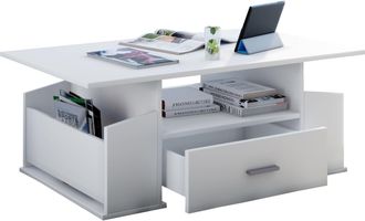 ebuy24 Ebuy24 - Mesa De Centro De Madera Vcm Con Suficiente Espacio De Almacenamiento Dimensiones Aprox. Al. 44 X An. 110 X T. 52 Cm Mesa De Sal&oacute;n Con Caj&oacute;n 