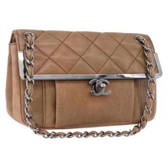 Chanel Pre-owned Vintage Shoulder Bag - Dames - Pre-owned - Bruin - Maat: ONE Size Leer
