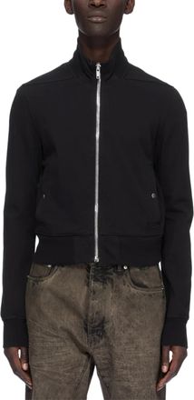 Rick Owens Rev Track High Collar Zip-Up Cropped Jacket