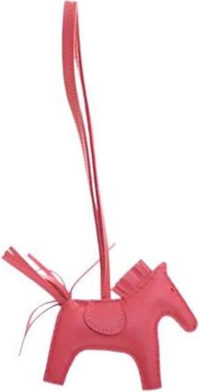 Herm&egrave;s Pre-owned Accessories, female, Pink, Size: ONE SIZE Pre-owned Leather Key-Holder